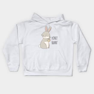 Honey Bunny Cute Rabbit Design Kids Hoodie